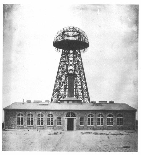 Tesla's wireless telegraph tower, 1904