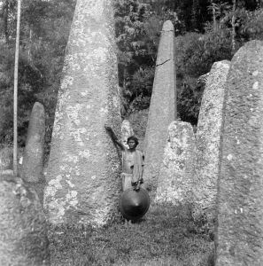 Toraja monolith, Indonesia, circa 1935